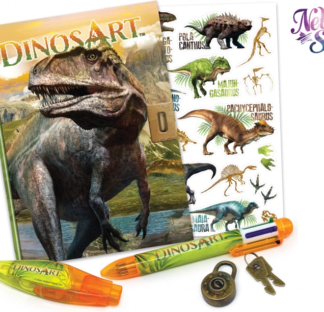 Caiet DinosArt cu lacăt