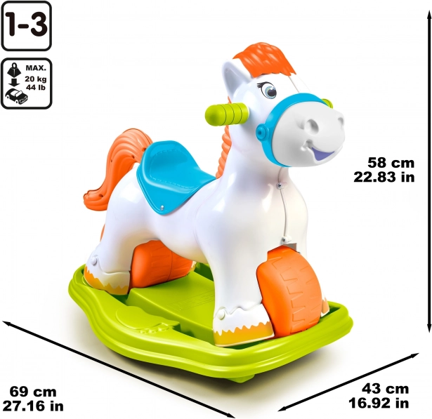 Unicorn interactiv leagăn 2v1 vehicul de la FEBER