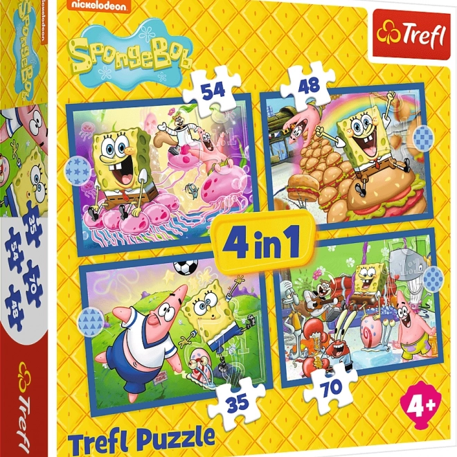Puzzle Viața lui SpongeBob 4v1