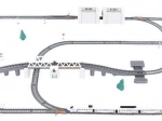 Set tren de jucărie cu baterie - 9 metri