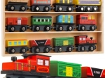 Circuit de tren din lemn Kruzzel 12 buc
