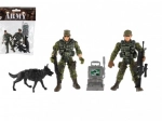 Set de figurine militare cu câine și accesorii