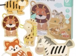 Classic World animale africane din lemn pentru șnuruire – 10 piese