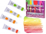 Vopsele acrilice artistice multicolore set 24 tuburi