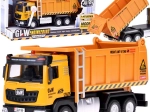 Basculantă pentru copii cu lumină și sunet, caroserie metalică, pull-back