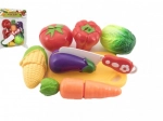 Set din plastic pentru tăiere legume cu tocător și cuțit 13,5 × 8 cm
