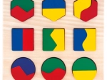 Bino puzzle din lemn – forme geometrice