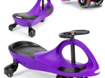 Vehicul tip wiggle car cu roți LED mov ECOTOYS