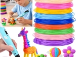 Set de filamente PCL pentru stilou 3D, 10 culori, 50 m