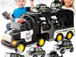 Woopie transportor de poliție cu 5 vehicule, cu lumini și sunete