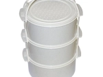 Recipient pentru mâncare din plastic 3×1,5 l