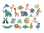 Magnetice din lemn Jungle pentru copii Vilac