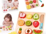 Set Montessori de Fructe din Lemn pentru Tăiat Lumea Clasică