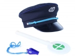 Set de joacă pentru copii – conductor feroviar Căile Ferate Cehe: șapcă, fluier și paletă
