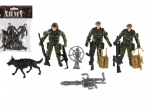 Set de figurine militare de acțiune cu câine