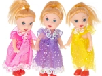 Set de 3 păpuși mici pentru căsuță, 10 cm