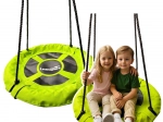 Leagăn de grădină pentru copii, Cuib de Barză Verde, 60 cm