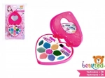 Set machiaj pentru copii Beauted paletă în formă de inimă cu oglindă