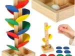 Arbore cu bile MONTESSORI din lemn