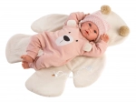 Llorens New Born păpușă realistă cu sunete, corp textil moale, 36 cm