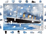 WOODEN CITY Puzzle din lemn Titanic 2în1, 505 piese ECO