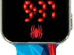 Ceas LED cu calendar Spiderman