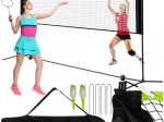 Plasă portabilă pentru volei, badminton și tenis TRIZAND 3 în 1, reglabilă pe înălțime