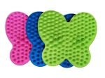 Saltea de masaj pentru picioare din plastic 36 × 38 cm, 3 culori