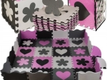 Covoraș puzzle din spumă 30 × 30 cm, 16 piese, țarc