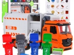 Mașină de gunoi interactivă pentru copii 3+ cu 4 containere și carduri pentru sortarea deșeurilor