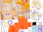Set creativ DIY – breloc antistres din slime cu pisică