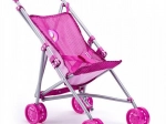 Cărucior sport roz pentru copii cu unicorn