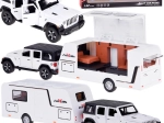Mașină off-road cu rulotă cu lumini și sunete 1:32