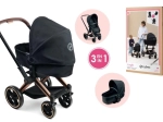 Cărucior pentru păpuși CYBEX Black 3 în 1 (36–52 cm)