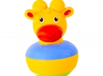 Jucărie girafă care nu se răstoarnă cu clopoțel (roly‑poly)