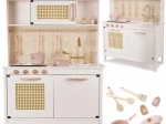Bucătărie din MDF pentru copii din lemn retro boho 100 cm cu accesorii