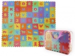 Puzzle din spumă cu litere, cifre și animale - 72 bucăți