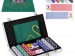Set de poker și blackjack ModernHome în servietă