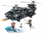 Qman Police Battle Force misiune secretă Vultur – elicopter de poliție cu scuter și figurine