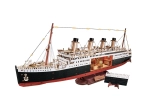 RoboTime Puzzle 3D din lemn – Călătoria eternă peste Atlantic 1912 (model navă transatlantică cu LED)