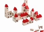 Set de construcție din lemn orașel