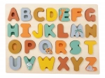 Puzzle din lemn cu litere alfabet Safari small foot