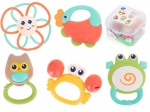 Zornăitoare și inele pentru dentiție set 5 piese pentru bebeluși Hola