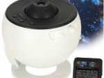 Proiector cer nocturn LED planetariu cu USB, 12 discuri și temporizator 360°