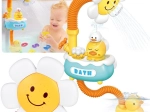 Jucărie de baie pentru copii – duș floral cu rățușcă