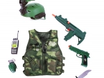 Set militar pentru copii cu vestă și accesorii