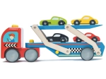 Tractor de lemn cu mașinuțe Le Toy Van