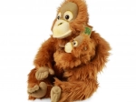 Orangutan de pluș cu pui ECO-FRIENDLY