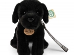 câine labrador de pluș negru 25 cm eco-friendly
