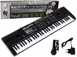 Instrument muzical cu clape electronic și microfon şi radio FM, 61 de clape